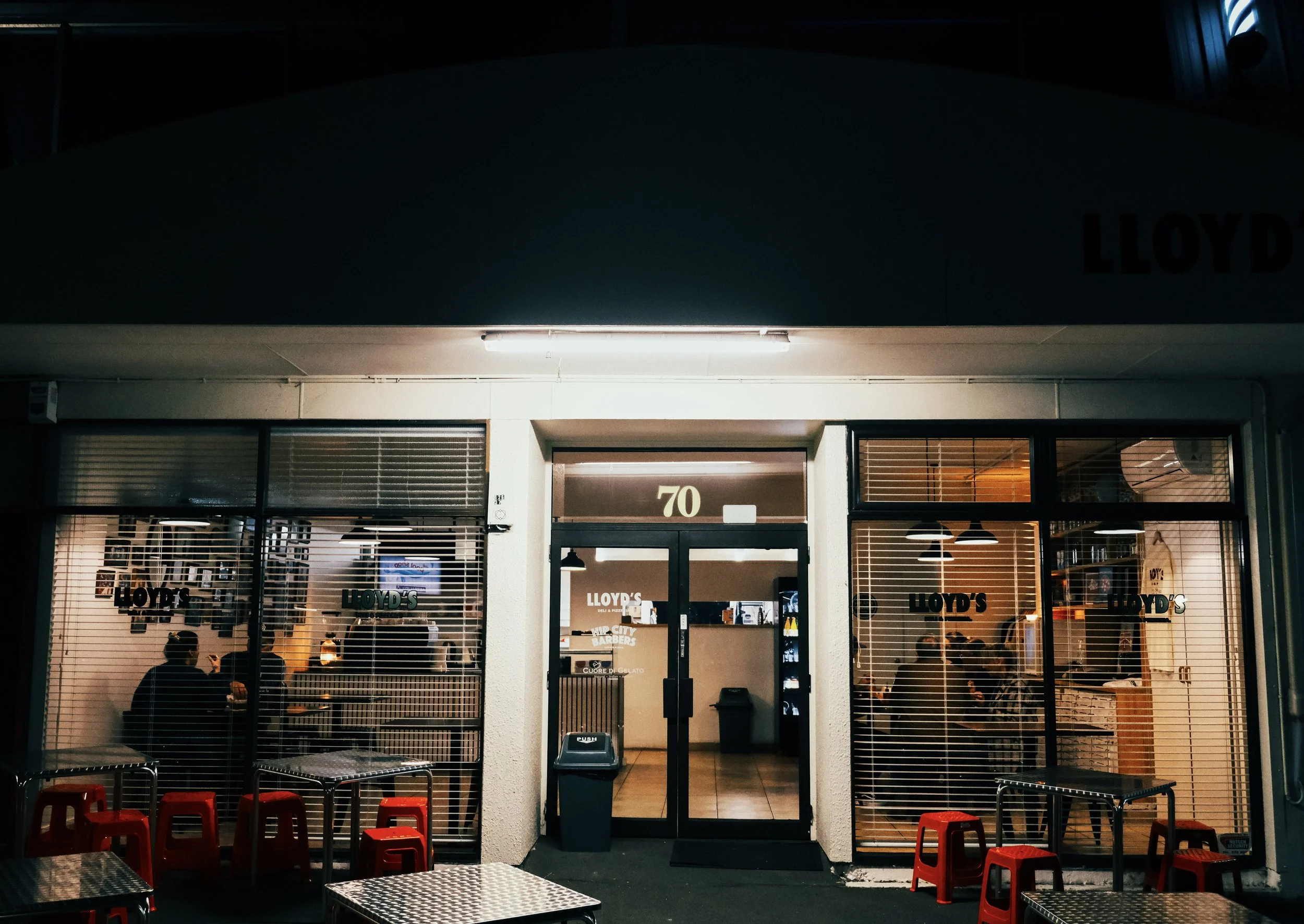 Lloyd's storefront on Saint John Street.