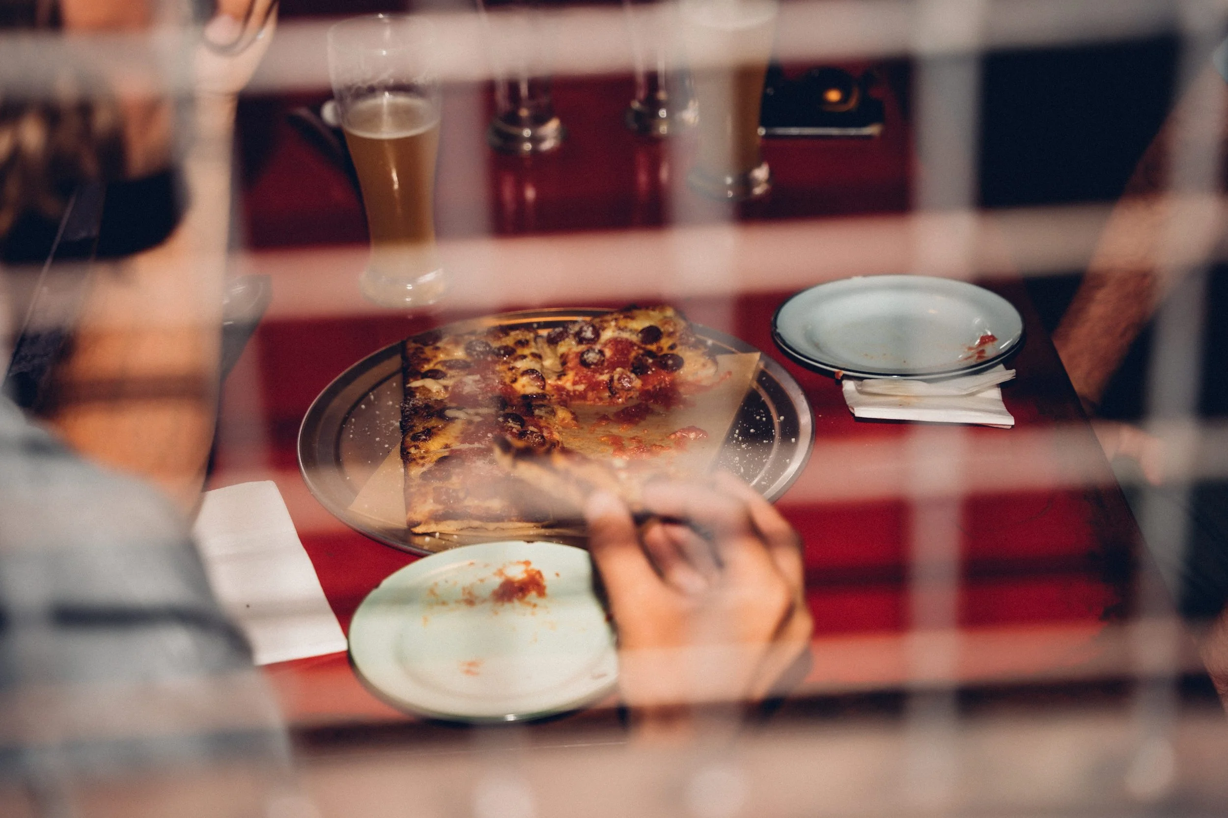 Detroit-style pizza at Rita's.